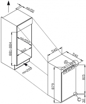 Amica EKS 16181 Einbaukühlschrank